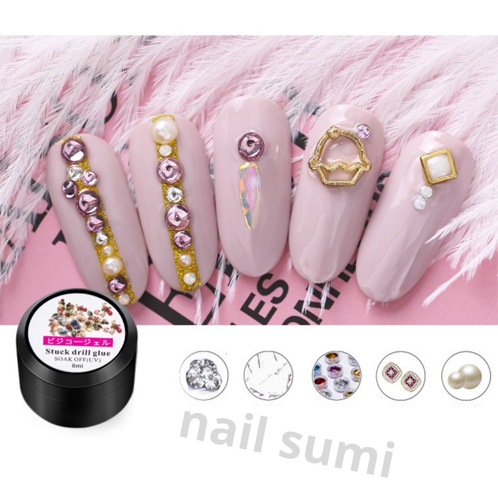 Gel đính đá nail , gel gắn đá