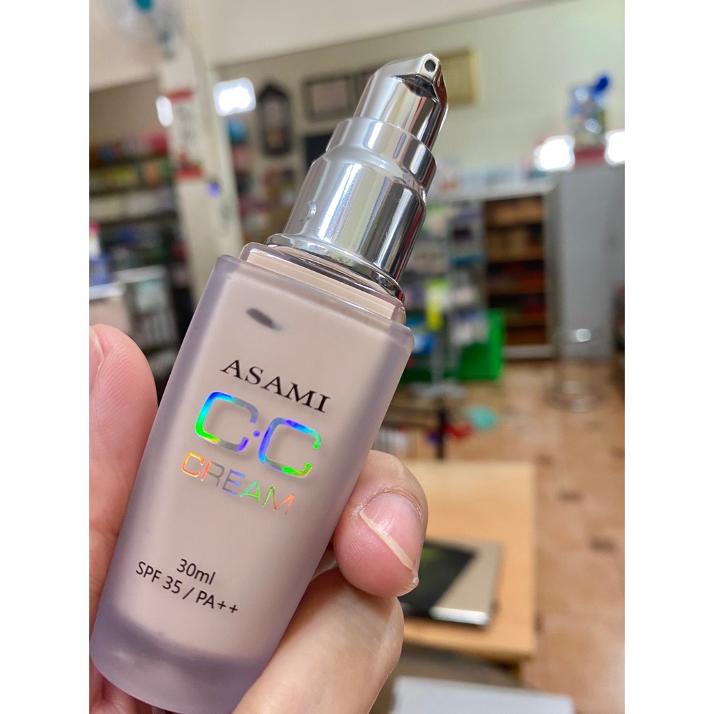 Kem nền Asami CC Cream 30ml SPF35 công nghệ kép dưỡng ẩm, chống nắng, cho lớp nền hoàn hảo