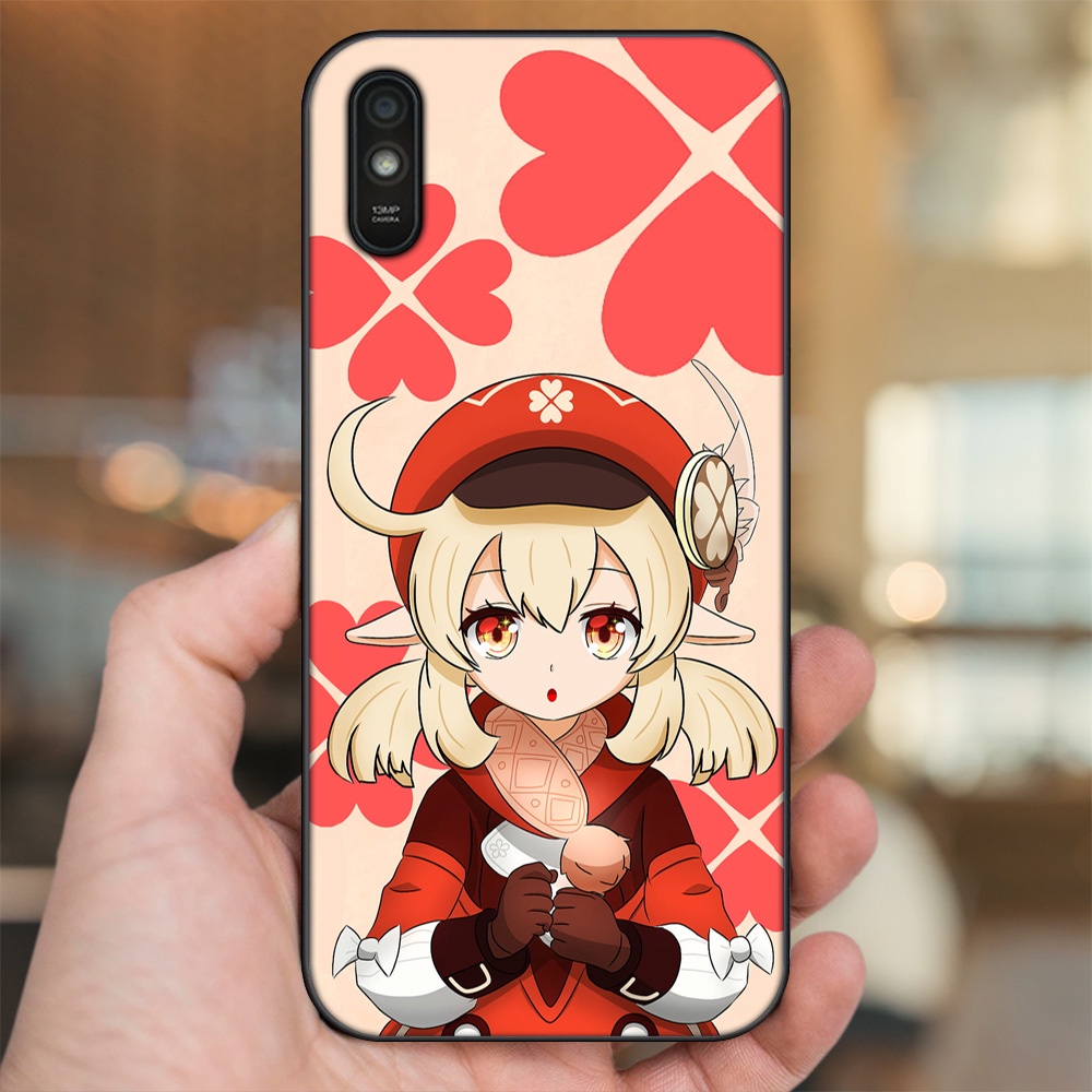 Ốp lưng Xiaomi Redmi 9A viền đen in hình Klee Genshin Impact