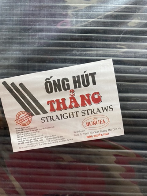 1 bịch 500 gram ống hút màu đen nhỏ phi 8 dùng để uống sinh tố nước mía