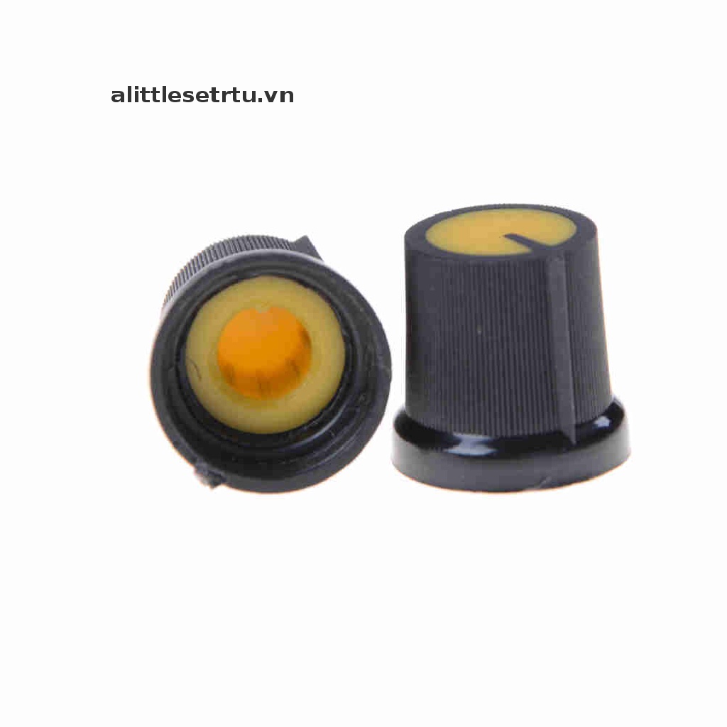 Set 2 Núm Vặn Chiết Áp Bằng Nhựa Năm Màu Kích Thước 6mm