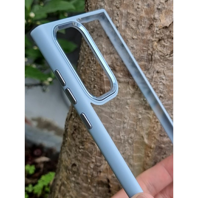 Ốp lưng MiRuyi lưng trong viền màu cho Samsung S22 , S22 Plus , S22 Ultra sang chảnh
