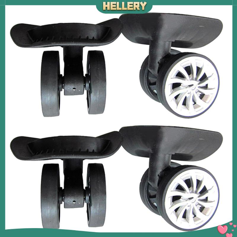 Set 2 Bánh Xe Xoay 360 Độ Màu Đen Chống Mòn Dùng Để Sửa Chữa Vali