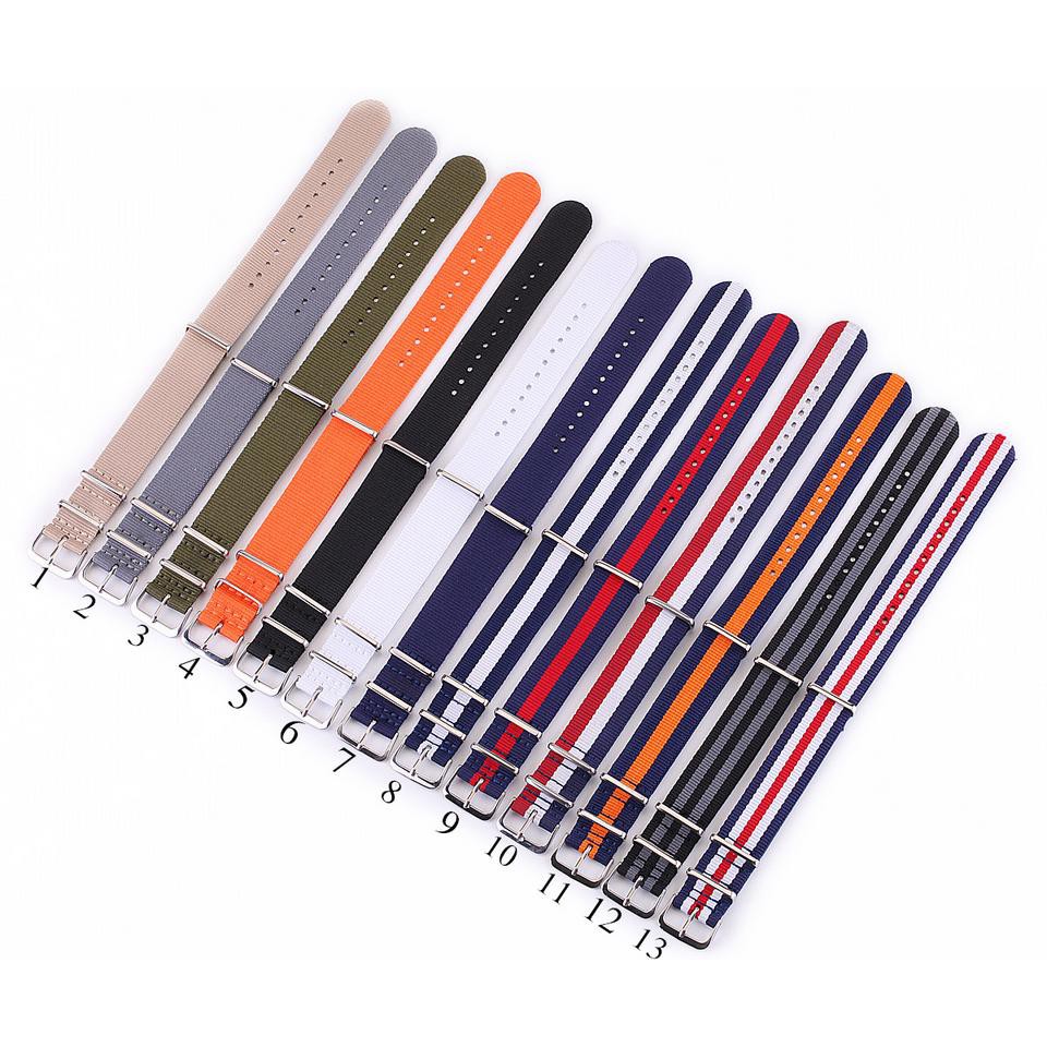 5 Ring Watchband Military Quality Nylon ZULU NATO 22mm Watch Strap