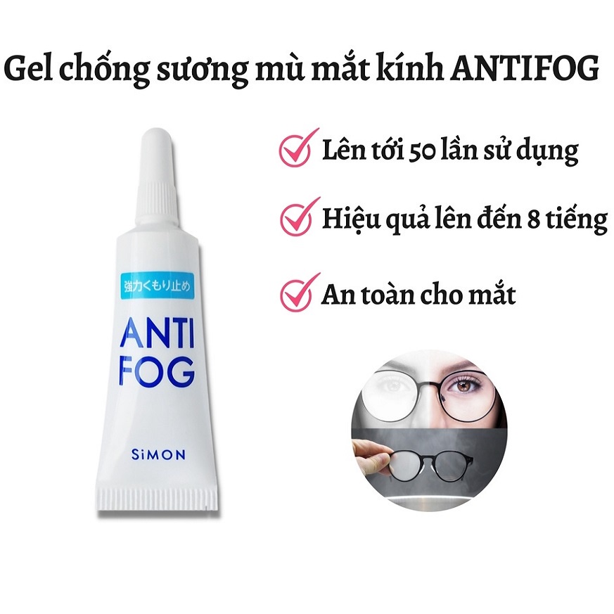 Gel chống bám hơi nước và sương mù Anti-Fog Gel For Glasses SOFT99 Nhật Bản - Tuýp 5g
