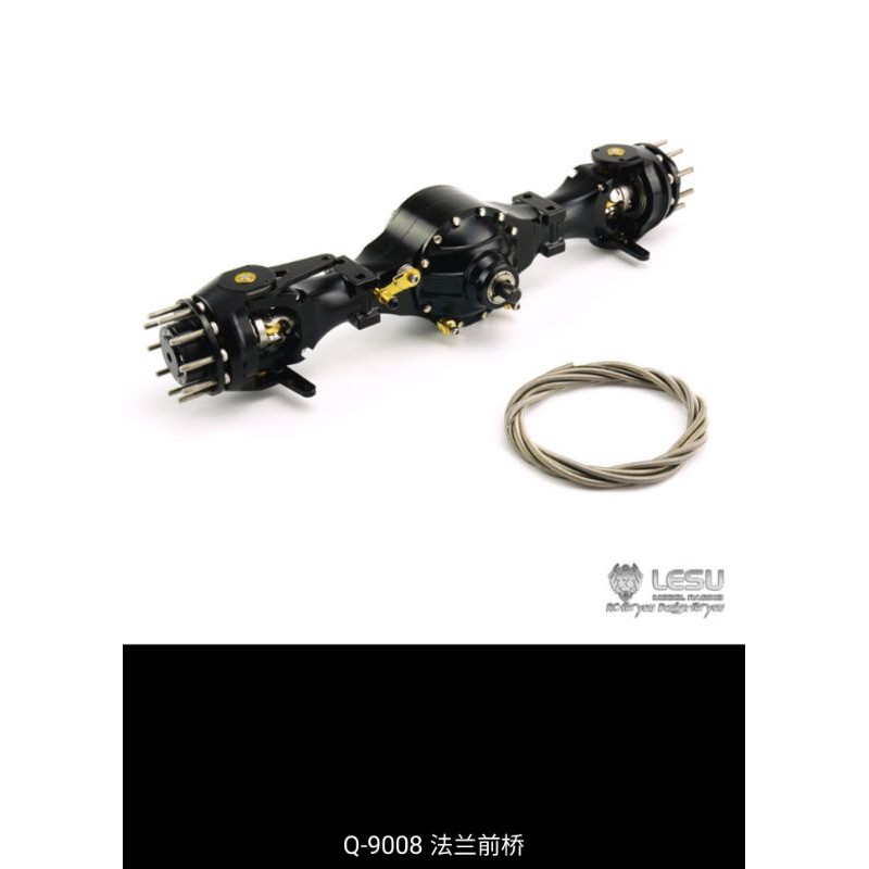 Bộ cầu dẫn động 1/14 8x8 models Q900 Full kim loại Lesu
