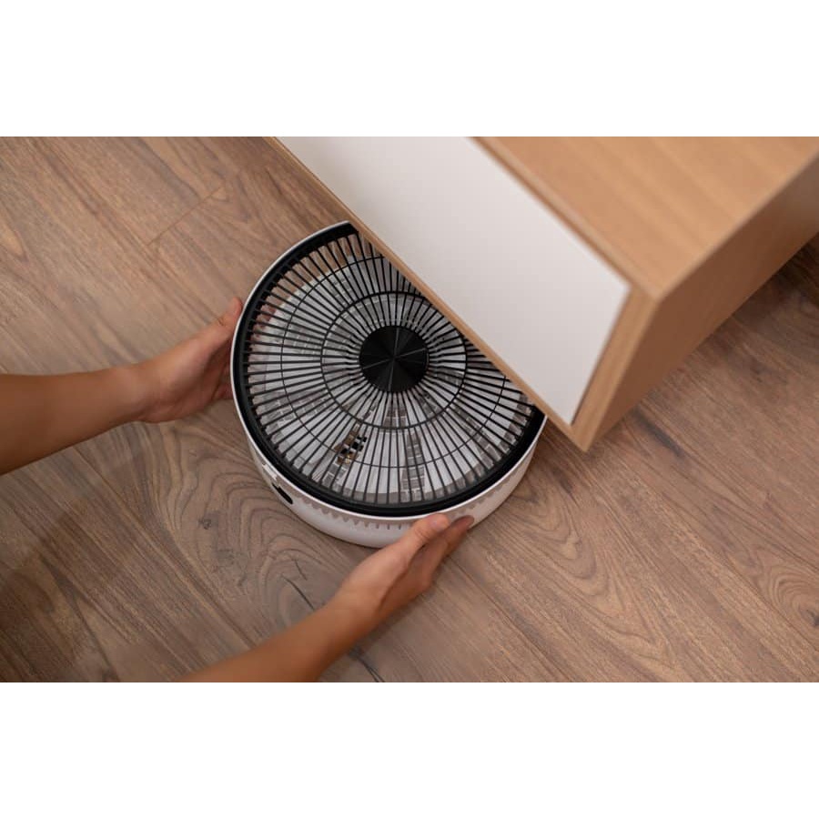 Quạt tích điện gấp gọn Elegant 8h hoạt động, điều khiển từ xa 10m, gấp gọn phù hợp mọi không gian - Hàng Đức