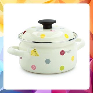 Nồi thép tráng men nhật 18cm fujihoro edvc-18w 2.5lit - sử dụng đc bếp từ