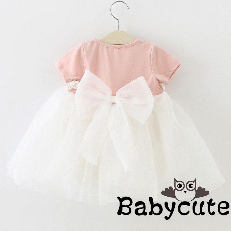 Đầm Xòe Công Chúa Phối Ren Xinh Xắn Cho Bé Gái