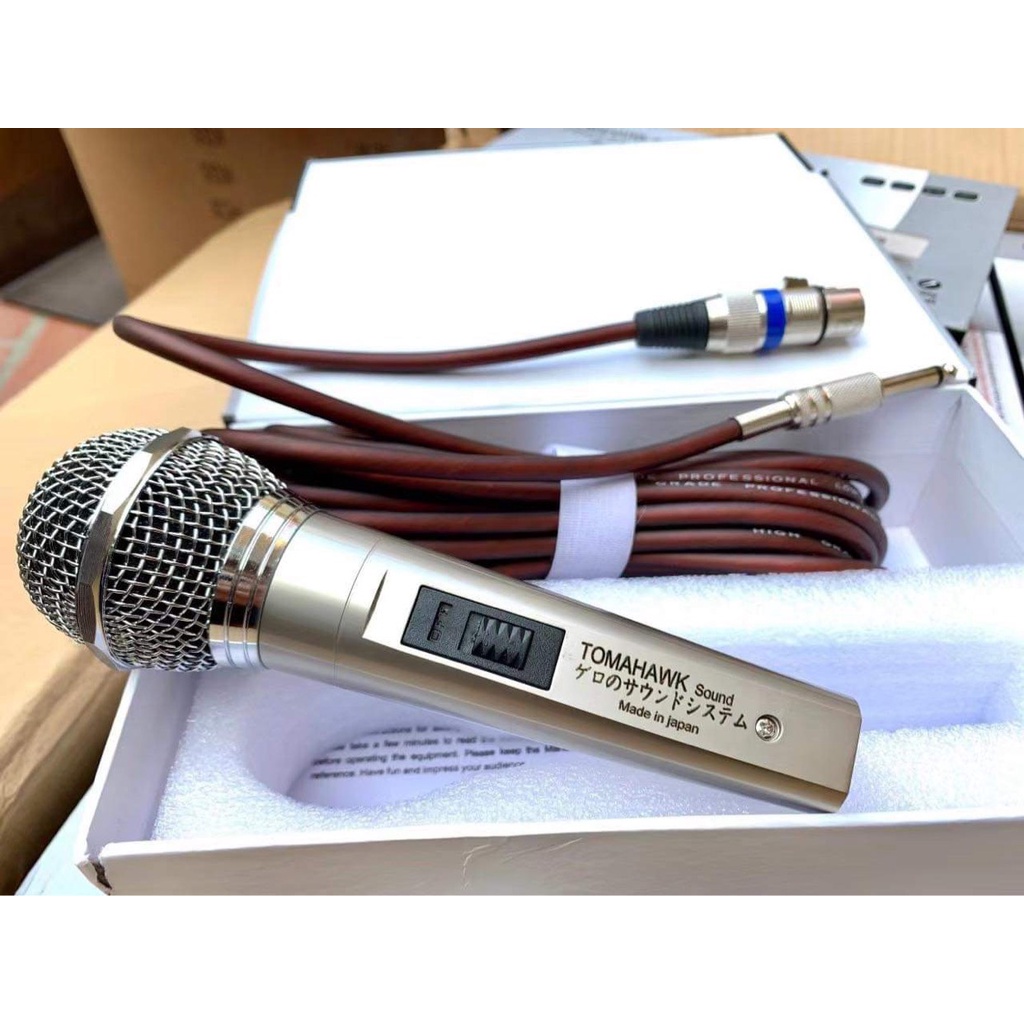 Micro Có Dây Hát Karaoke - Micro Có Dây TOMAHAWK - Mic Hàng Nhật
