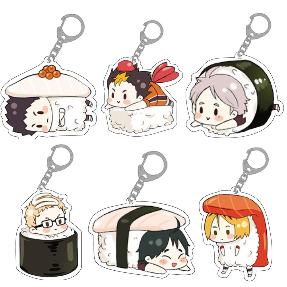 Vanes1 Haikyuu! Móc Khóa Xe Hơi Hoạt Hình Dễ Thương