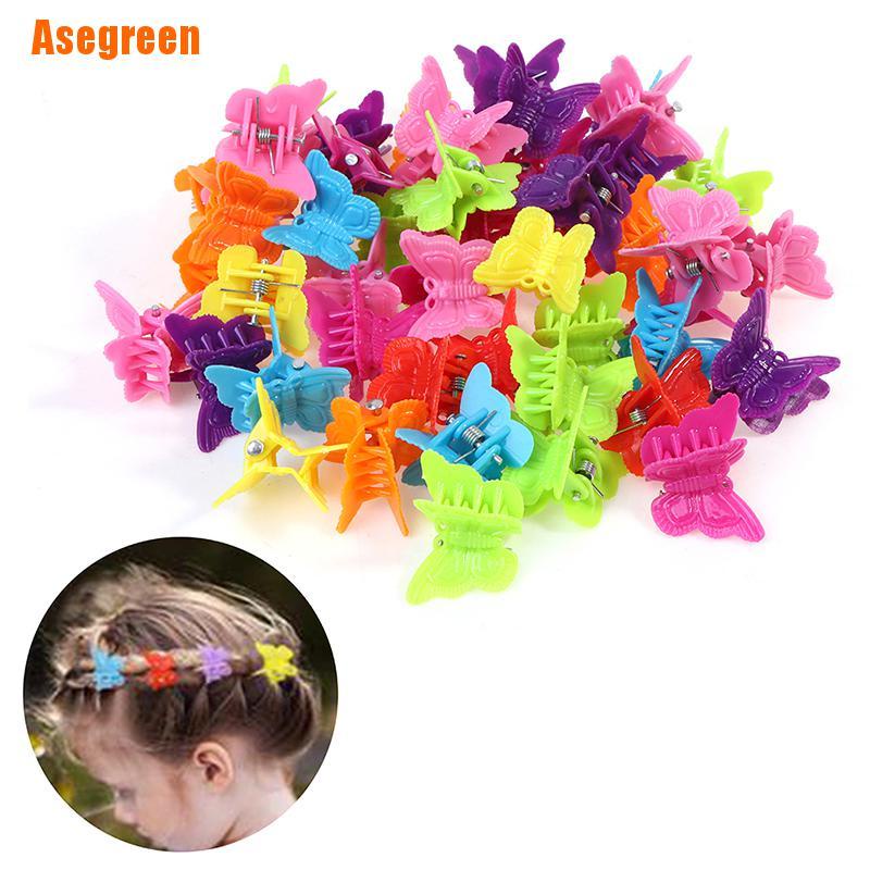 Set 20/ 50 kẹp tóc hình bướm nhiều màu sắc