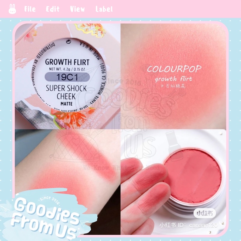 Má hồng Colourpop SuperShock Blush - Growth Flirt SALE 50% !