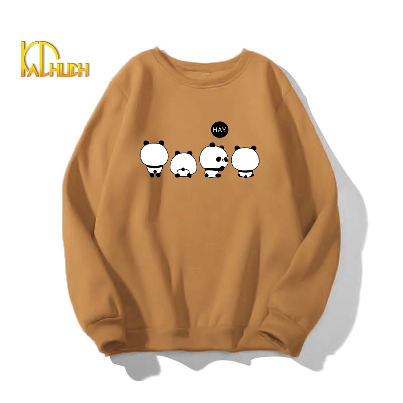ÁO SWEATER UNISEX NAM NỮ  FORM RỘNG, CHẤT NỈ BÔNG DÀY DẶN CAO CẤP in HÌNH 4 CHÚ GẤU TRÚC