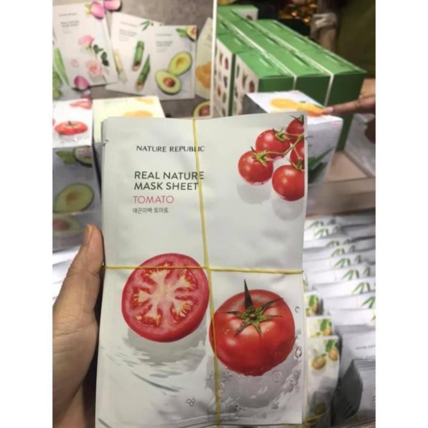 Mặt nạ giấy CÀ CHUA NATURE REPUBLIC REAL NATURE TOMATO MASK SHEET