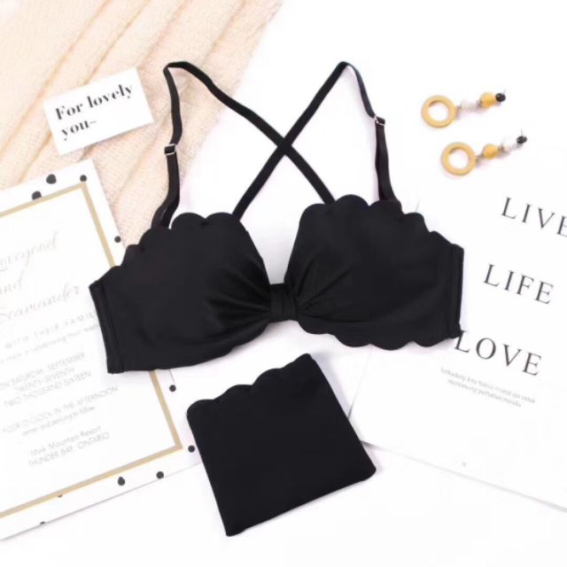 Set Bộ Áo + Quần Lót Đúc Su Hình Nơ