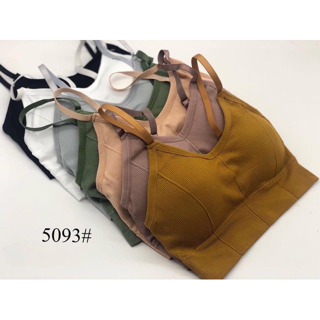 ♥️ Áo Lót Nữ ♥️ Áo bra thể thao trơn có mút ngực A8836 bralette không gọng