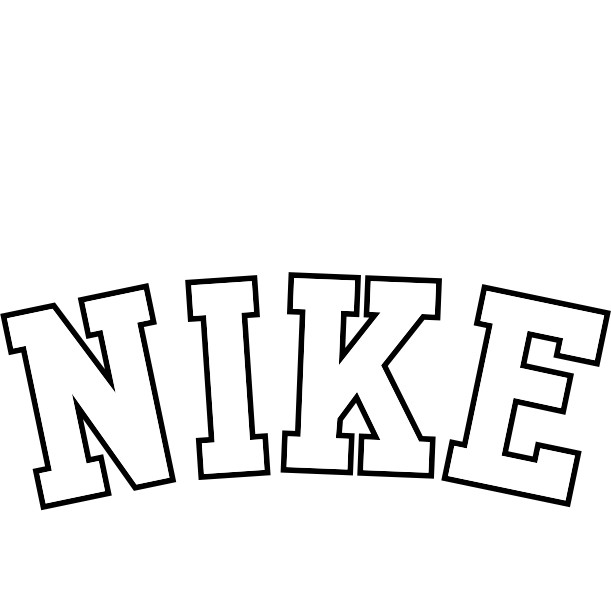 Logo Nike nhiều màu in trực tiếp lên vải bằng bàn ủi, bàn là - post 1