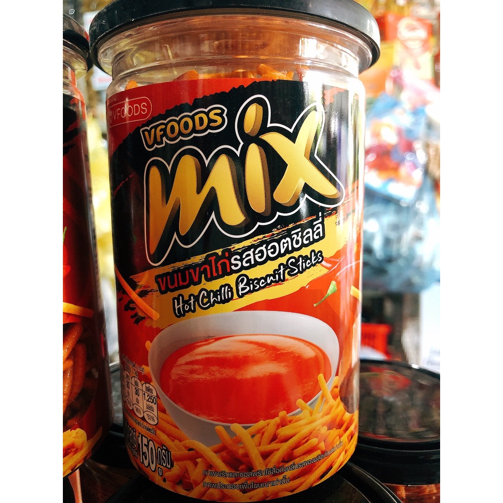 Bánh Snack que cọng nhập khẩu Thái Lan MIX 150g | Vị Ớt Cay