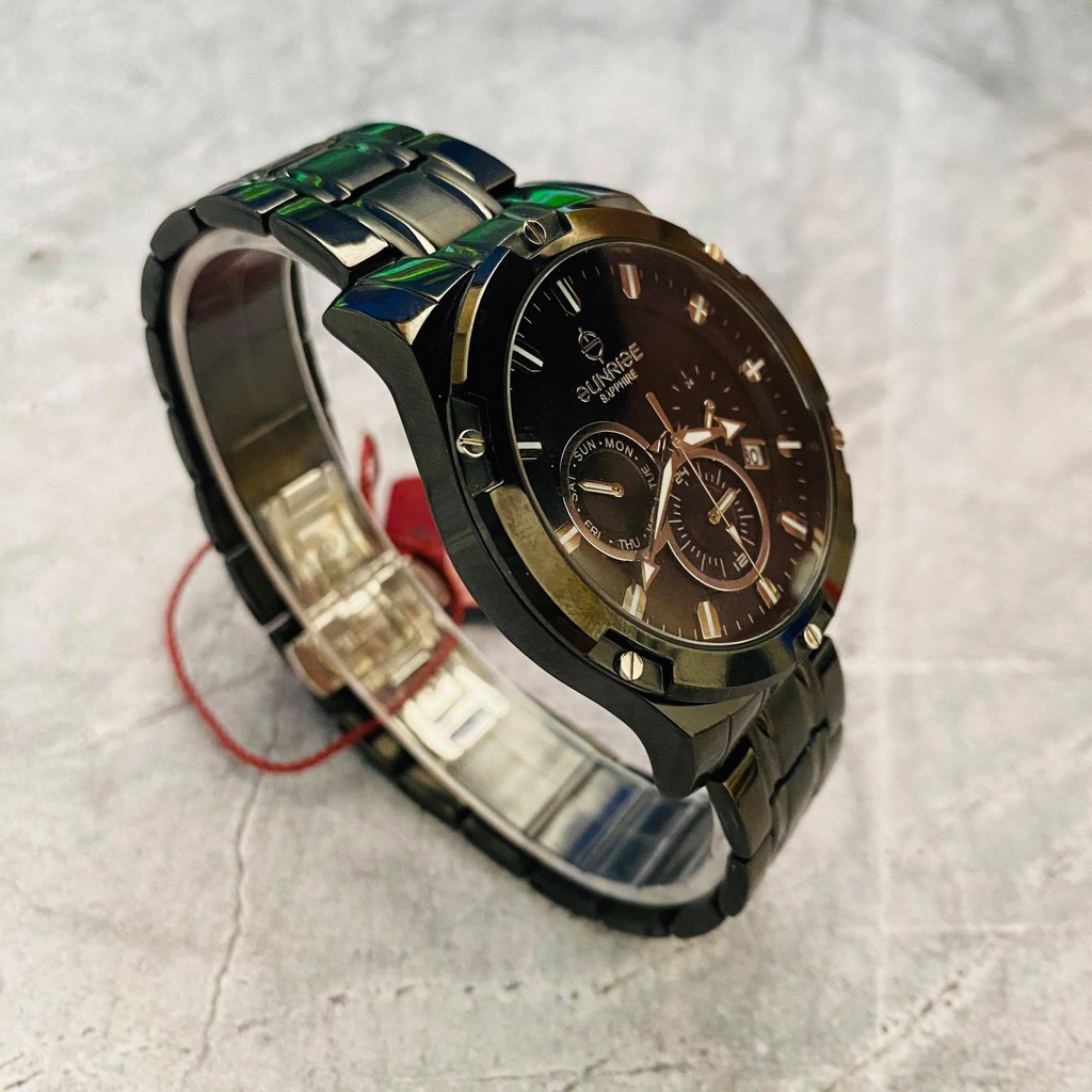 Đồng hồ Sunrise Nam chính hãng Nhật Bản M761SWA.DB.D - kính saphire chống trầy - Bảo