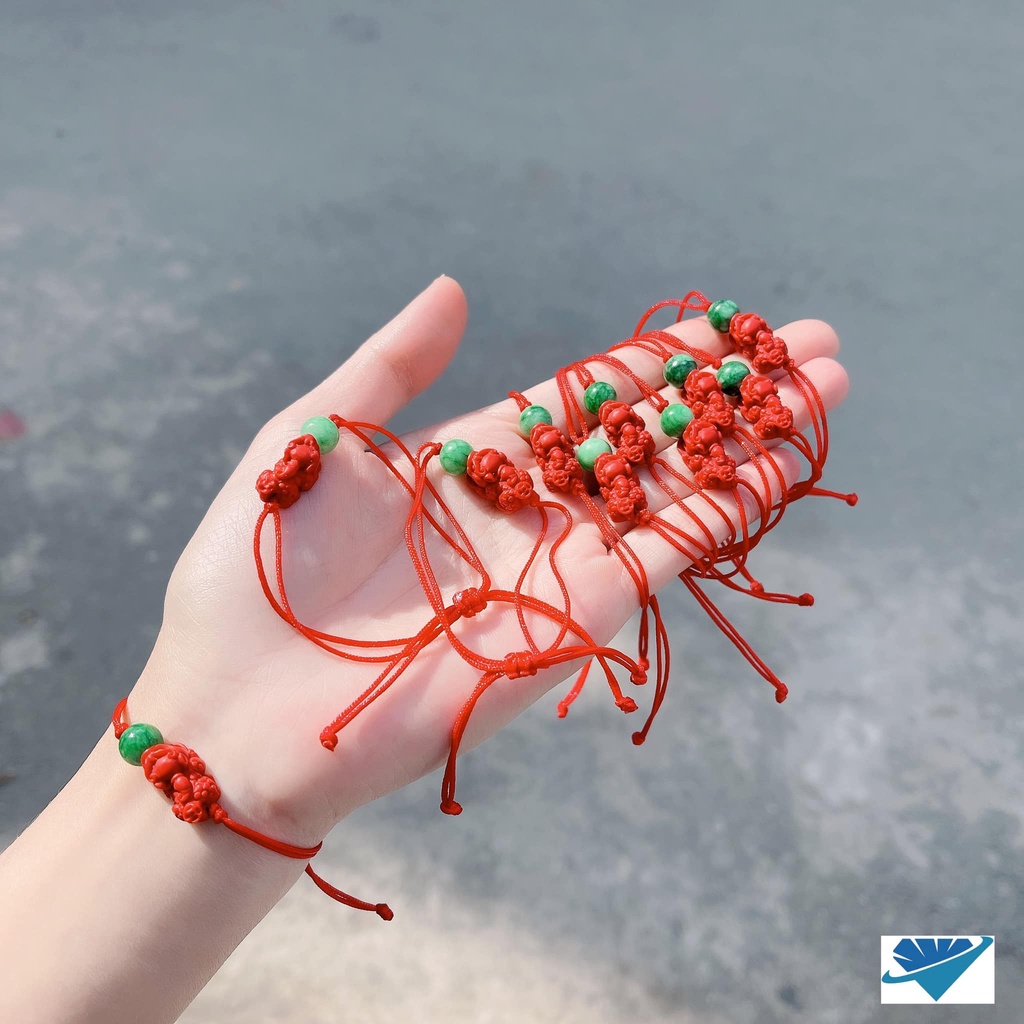 vòng tay chỉ đỏ tỳ hưu chusa ngậm ngọc