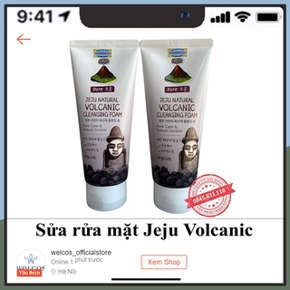 Sữa rửa mặt hàn quốc WELCOS  tro núi lửa Jeju Vocanic Cleansing Foam phục hồi da giữ ẩm làm sạch lỗ chân lông SRM07