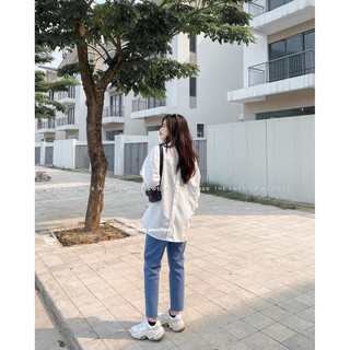 Sơ mi trơn oversize TSW (ảnh thật)