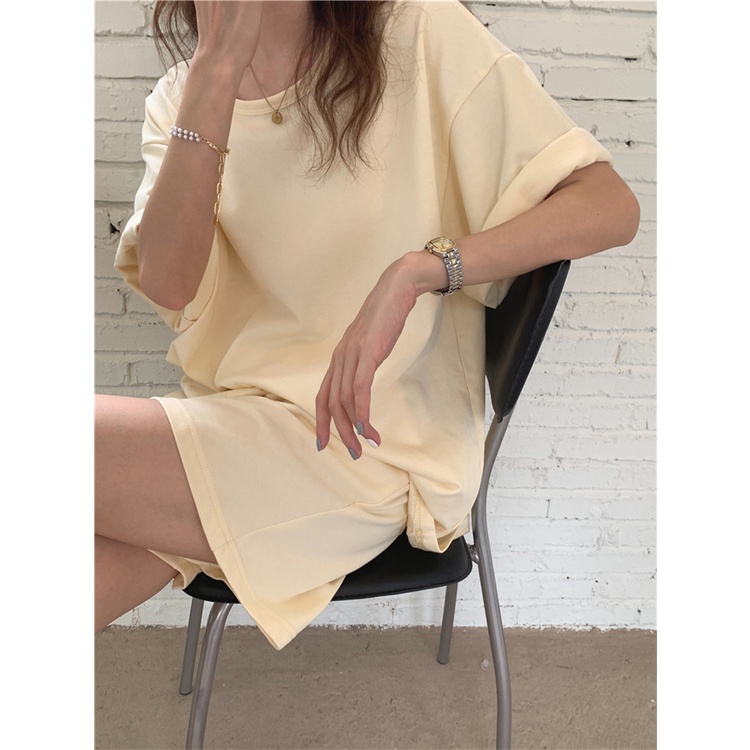 Set Áo Thun Ngắn Tay + Quần Short Thời Trang Nữ