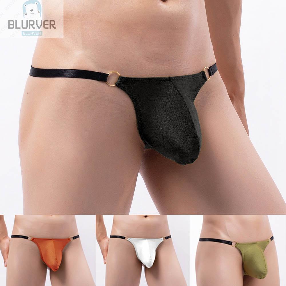BLURVER~Mens Underwear Briefs Sexy Striped Underpants S~XL Breathable G-string#blueriver