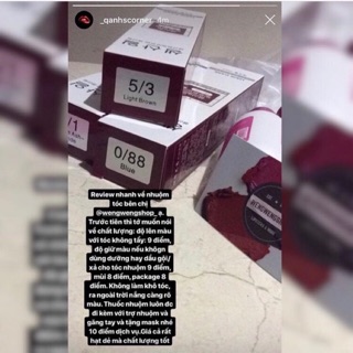 [TỔNG HỢP - Link 1] Nhuộm tóc 80k tặng trợ nhuộm + găng full bảng màu