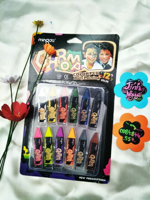 Bộ 12 màu vẽ da mặt