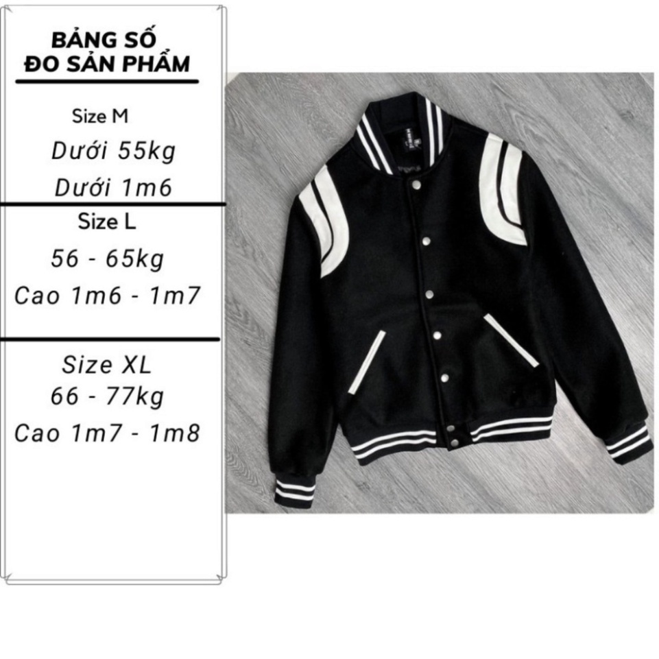 Áo Bomber💙FREESHIP💙 Áo Khoác Tay Viền Da Trắng  Phối Đồ Đẹp Hot 2021