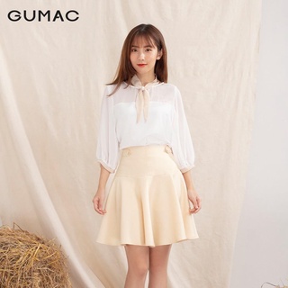 Chân Váy nữ rã xòe 2 nút GUMAC đủ màu, đủ size thiết kế basic VA10118