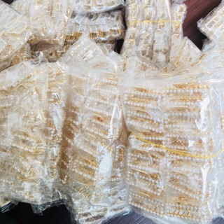 (Sỉ và lẻ) Size M combo 3 Gấp tóc ngọc trai nhân tạo.