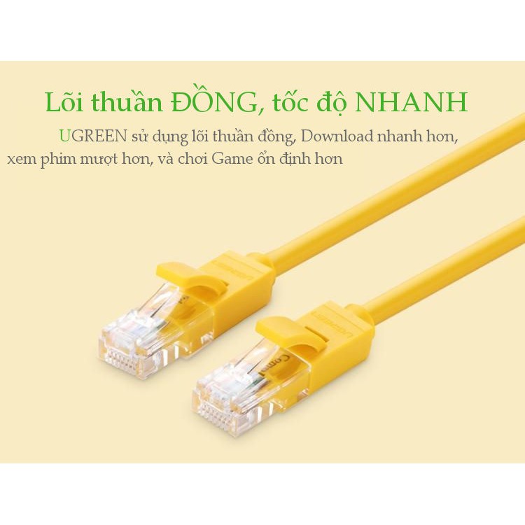 [Mã ELORDER5 giảm 10k đơn 20k] Cáp mạng đúc sẵn Cat5e chiều dài từ 1M đến 10M Ugreen