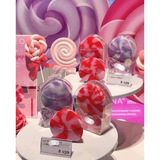Máy rửa mặt F.oreo limited edition T-sonic sale 60% [bản kẹo Lollipop màu hồng - có bill mua]