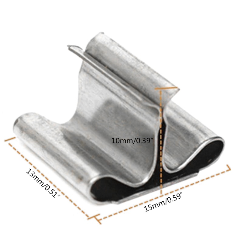 Bộ 50 Đế Kẹp Cố Định Dây Bấc Đèn Cầy Bằng Sắt Tiện Dụng DIY