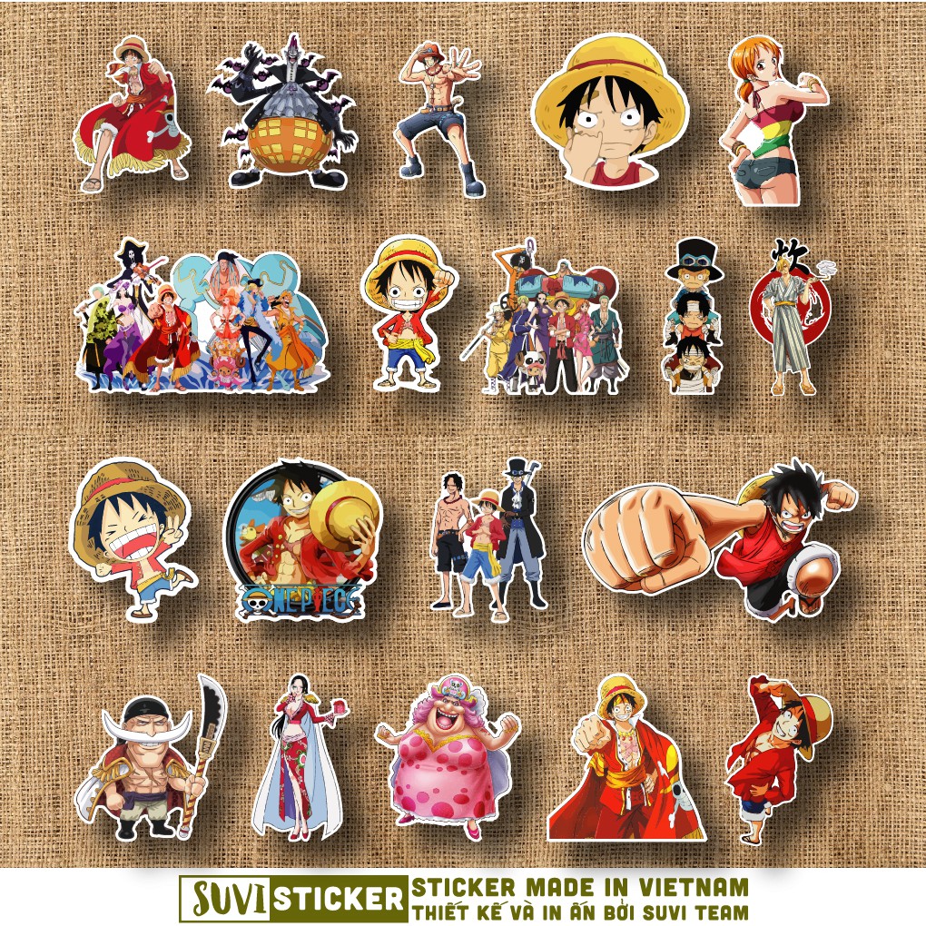 50 Sticker Hải Tặc chống nước sticker dán laptop, điện thoại, đàn guitar, mũ bảo hiểm, vali. MSP: SV126
