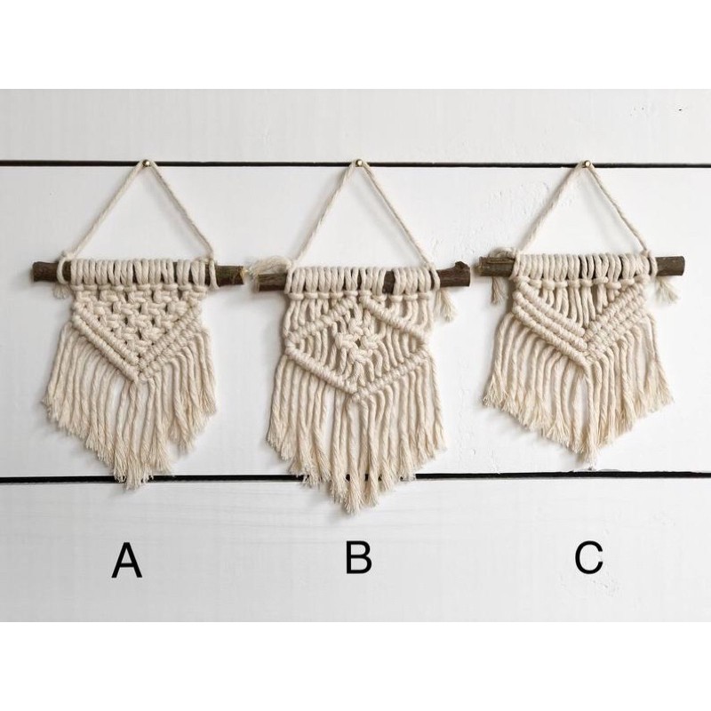 Macrame mini trang trí, decor phòng cực yêu