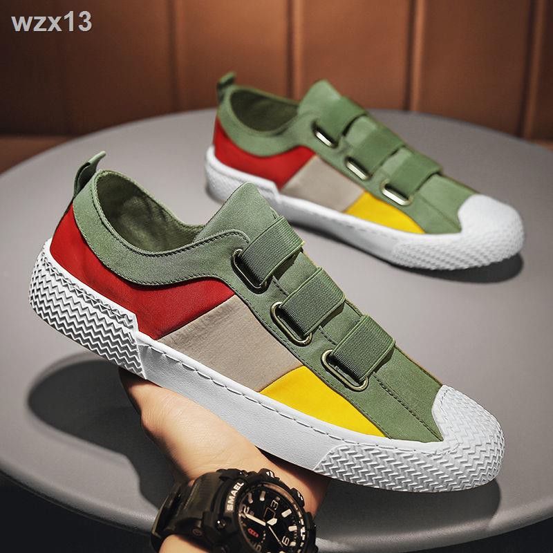 💝💝Men s Lazy Pedal Shoes 2021 Giày vải Bắc Kinh Cũ Mới Xu hướng Tất cả phù hợp với mùa hè thủy triều