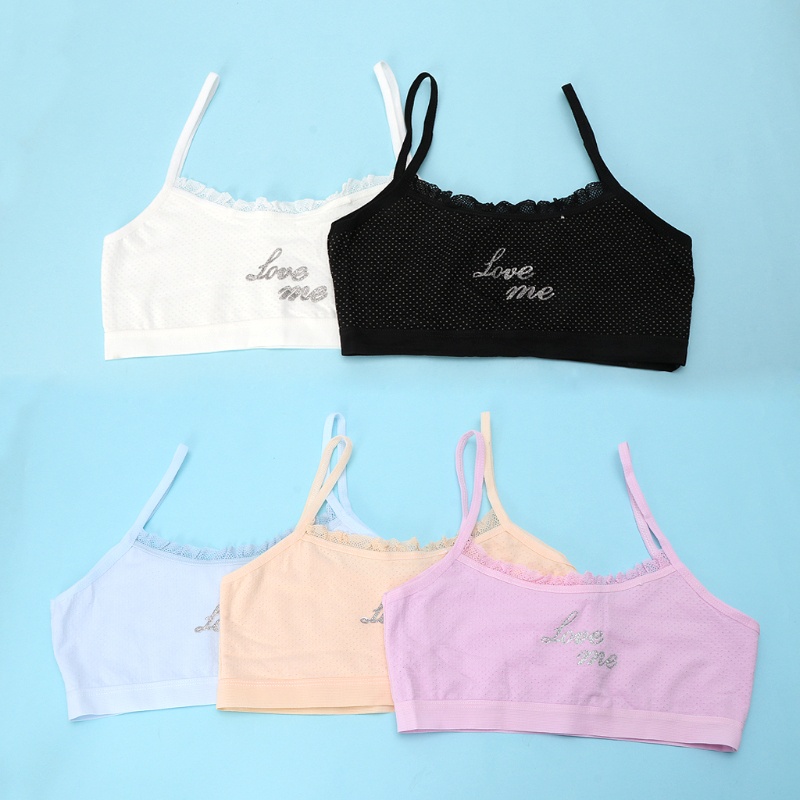 Áo Bra Thể Thao Chất Liệu Cotton Phối Ren Thời Trang Cho Nữ