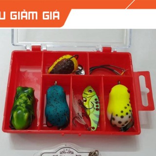 [Combo] R Hộp mồi câu Lure(rê) 5 con chuyên lure lóc,chẽm,chim -bộ số 3 -ĐỒ CÂU NGỌC HẢI [Giá rẻ]