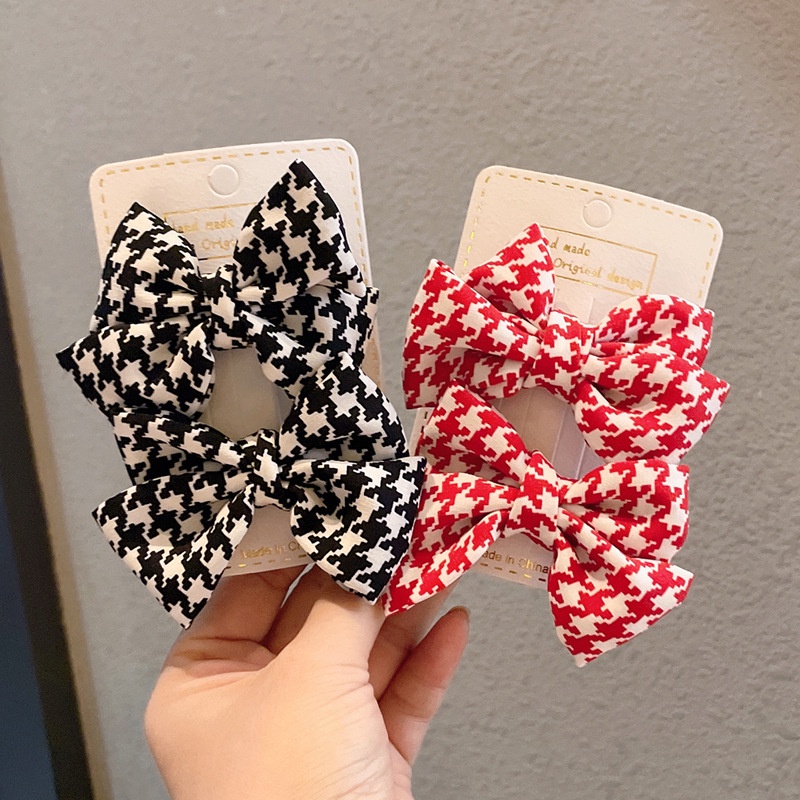 Set 2 kẹp tóc hình nơ dễ thương cho bé gái