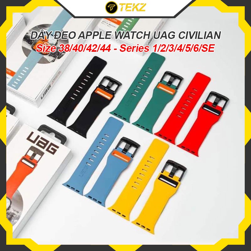 Dây Đeo Apple Watch UAG CIVILIAN, Chống Bẩn Siêu Đẹp, Siêu Mềm dành Cho Apple Watch Series 6/5/4/3/2/1