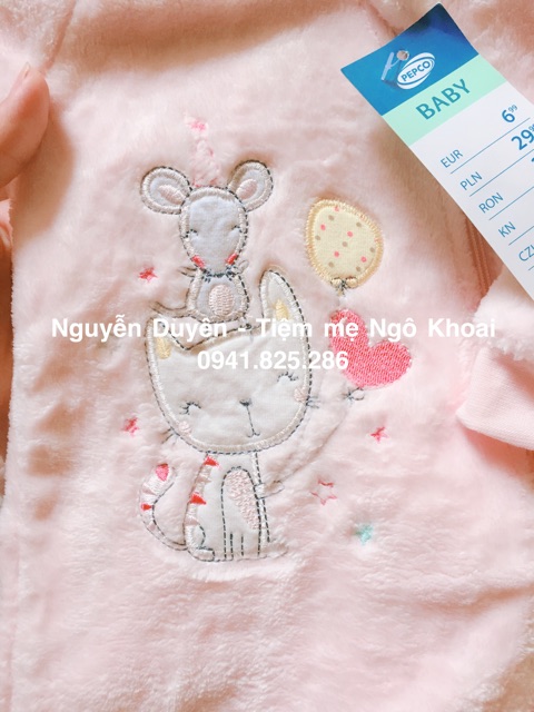 Body gấu lông hiệu BABY xuất xịn