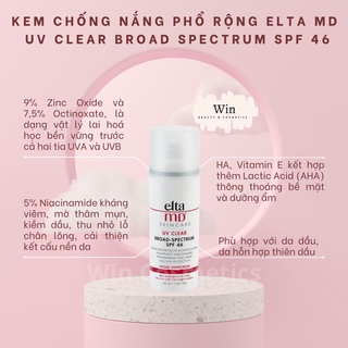 Kem chống nắng Elta MD SPF 46 không màu - có màu