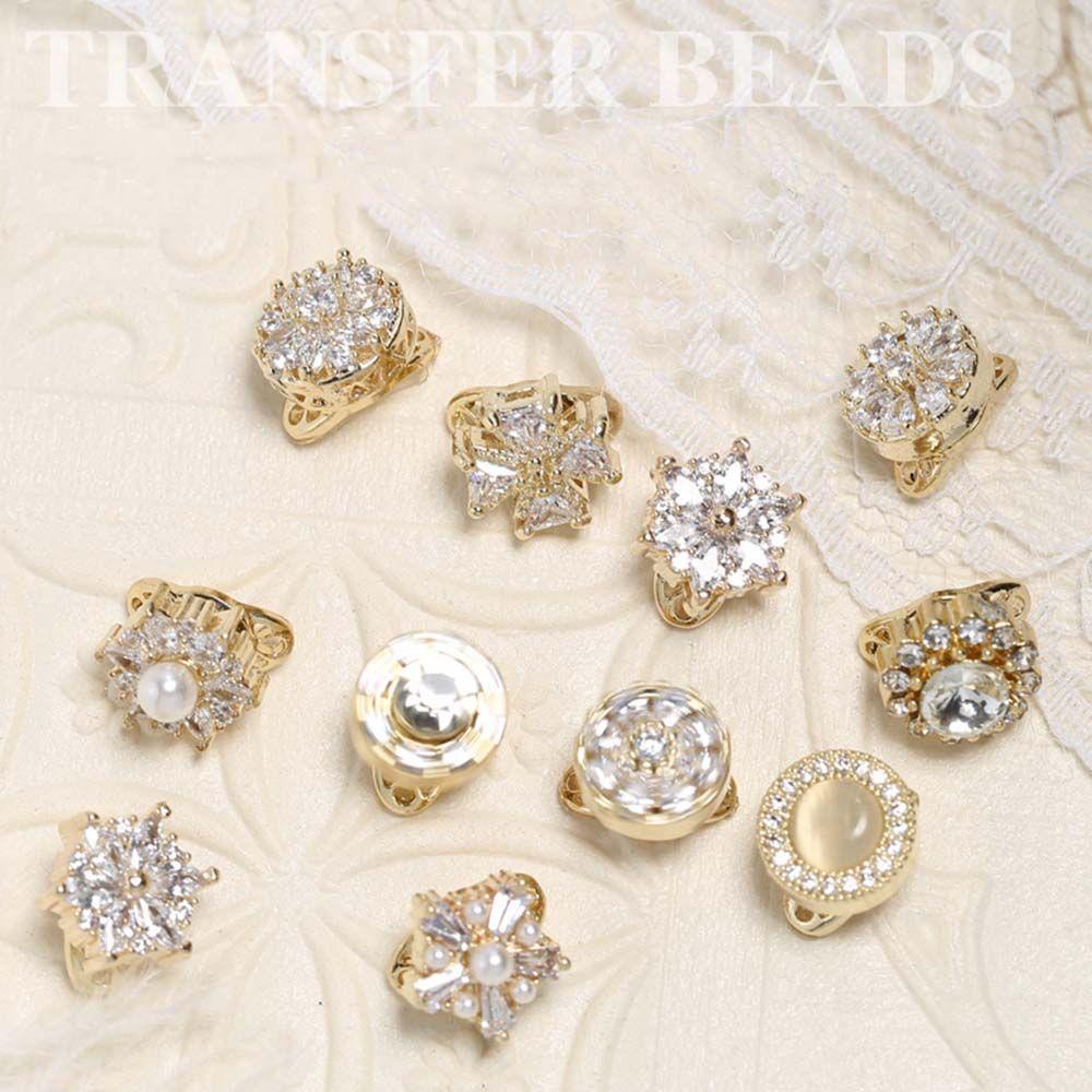 OCEANMAP Phụ Kiện Hạt Xoay Trang Trí Móng Tay Tốc Độ Cao Kiểu Năm Mới Nhật Bản DIY