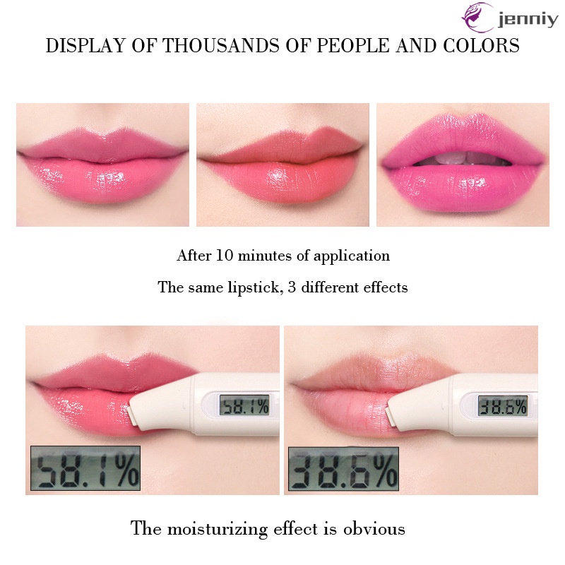 [JNY] Aloe Vera Color Changing Lipstick Moisturizing Nature Lip Balm Long Lasting Nourish Lips Care Makeup