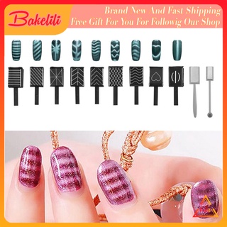 [Bakelili]Bộ 11 thanh nam châm hơ sơn gel mắt mèo