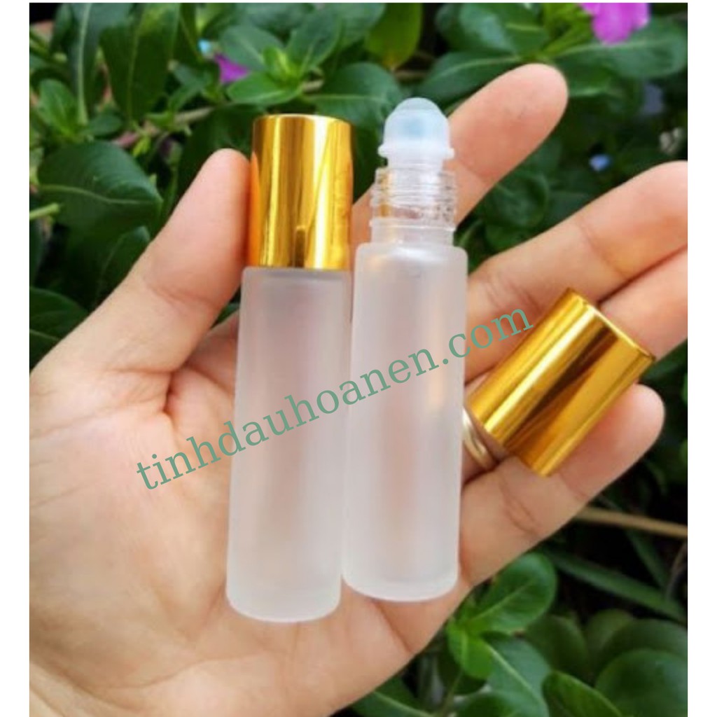 [Mã HOANEN20 giảm 20K] Vỏ Chai Bi Lăn Nắp Vàng 10 ml- Chiết Xuất Tinh Dầu, Nước Hoa